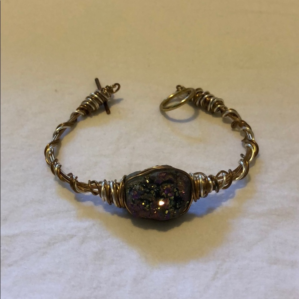 NEW handmade druzzy gem bracelet